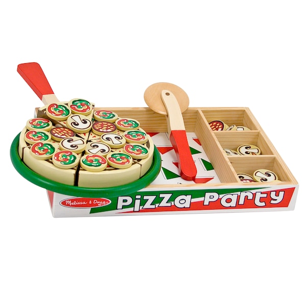 Melissa & Doug Pizza Party - Wooden Play Food Set 167 - main